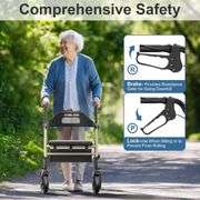 Rollator Walker, 8' Wheels, 350 lb. Capacity