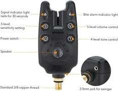 Adjustable Carp Fishing Rod Stand Holder, 3 Alarms