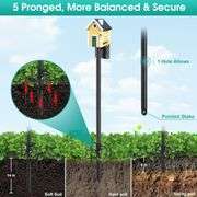Bird House Pole, 74 Inch Heavy Duty Feeder Kit