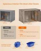 Feandrea Litter Box Enclosure, 33.5 x 19 x 19.5 In