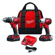 Milwaukee M18 Cordless 2 Tool Drill/Impact Kit