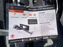 2025 Wolverine SBM-12-72W Skid Steer Sickle Bar Mower
