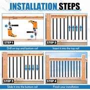 36' Aluminum Deck Balusters, 3/4' Black