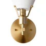 Granville Collection 1-light Gold & White Sconce