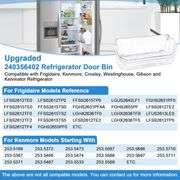 2 PACK 240356402 Refrigerator Door Bin 15"