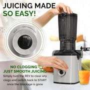 Cold Press Juicer, 200W, 4.25" Large Feed Chute