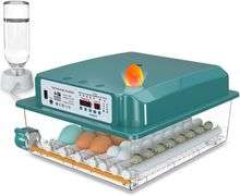 36-Egg Incubator, Auto Turn & Humidity Monitor