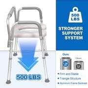 3 in 1 Commode Chair, 21 -25 Extra Large Width