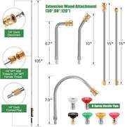 Gutter Cleaning Tools, 10 Pack 9 FT Extension Wand