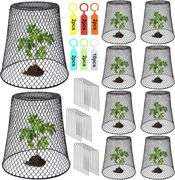 10 Pcs Wire Cloche Plant Covers 9.13 9.13 in