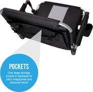 ALPHA CAMP Stadium Seat Chair with Back & Arm Rest