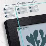 16x20 Frame Set of 3 - Black, Solid Wood, Glass