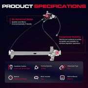 Front Driver Side Power Window Regulator w/Motor