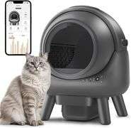 Self Cleaning Litter Box for Multiple Cats, Grey