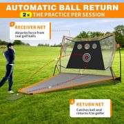 Automatic Return Golf Net for Backyard Driving