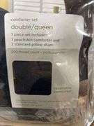 Clara Clark Double Fill Queen Reversible Comforter Navy/Grey
