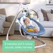 Ingenuity Comfort Swing with Toy Bar - Chambray
