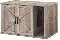 Feandrea Litter Box Enclosure, 33.5 x 19 x 19.5 In