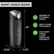 4-in-1 HEPA Air Purifier, UV Sanitizer, 22 in.