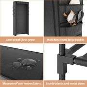 VTRIN Vertical Narrow Shoe Rack 10 Tier, Black