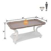 Function Home Farmhouse Coffee Table, Modern