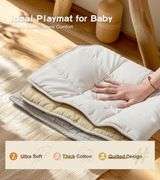 Baby Gym with Mat, Wooden Play Gym, 9 Toys