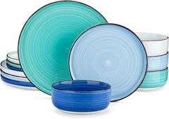 vancasso Bonita Blue Dinnerware Set, 12 Pcs
