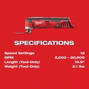 Milwaukee M12 12V Li-Ion Cordless Multi-Tool