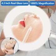 HITTI 10X Magnifying Glass with Light and Clamp