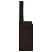 2-Piece Cappuccino & Black Vanity Set with Storage
