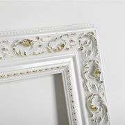 Ornate 30x40 Antique White Canvas Frame