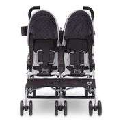 Delta Children LX 35 lb Double Stroller, Red/Gray