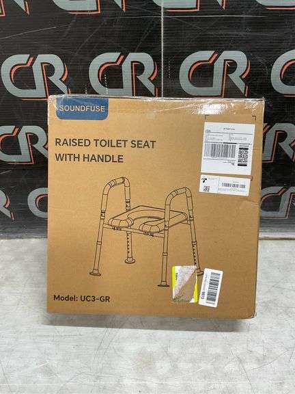 Toilet Seat Risers, Fits Any, 400lb, Adjustable