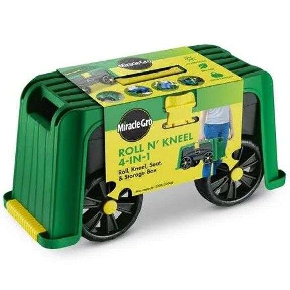 Miracle-Gro 4-in-1 Garden Stool Multi-Use Scooter image