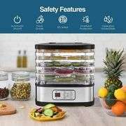 OSTBA Food Dehydrator, Adjustable Temp & Timer