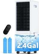 Portable AC, 4 Modes, 3 Speeds, 2.4-Gal Tank
