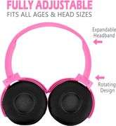 Kids Headphones 2 Pack, School, Wired, Orange+Pink