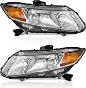 2012-2015 Honda Civic Headlights Pair L+R