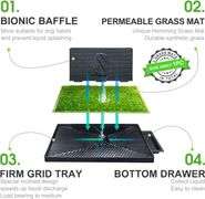 Hompet Dog Potty, 2 Pcs Artificial Grass Pads