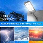 Solar Waterproof Street Lights, 16000LM, 4-Pack