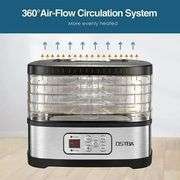 OSTBA Food Dehydrator, Adjustable Temp & Timer