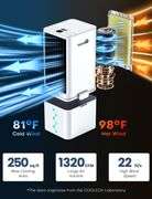 Portable AC, 4 Modes, 3 Speeds, 2.4-Gal Tank