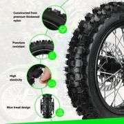 12' Rear Wheel 80/100-12 3.00-12 Dirt Bike Tire
