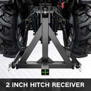3 Pt Hitch w/ 2" Receiver for Cat 1 Tractor