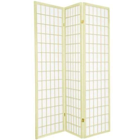 Ivory 3-Panel Shoji Style Room Divider image