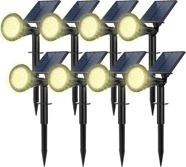Solar Spot Lights, 8 Pack, 4 Modes image