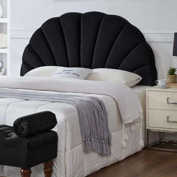 24KF Crown Design Upholstered Queen Headboard image
