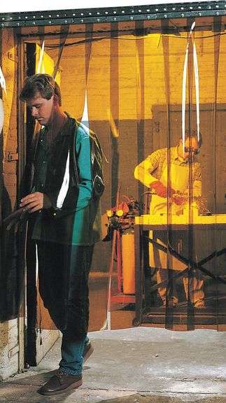 STEINER Welding Curtain: 8 ft x 10 ft, Pipe-Mount image