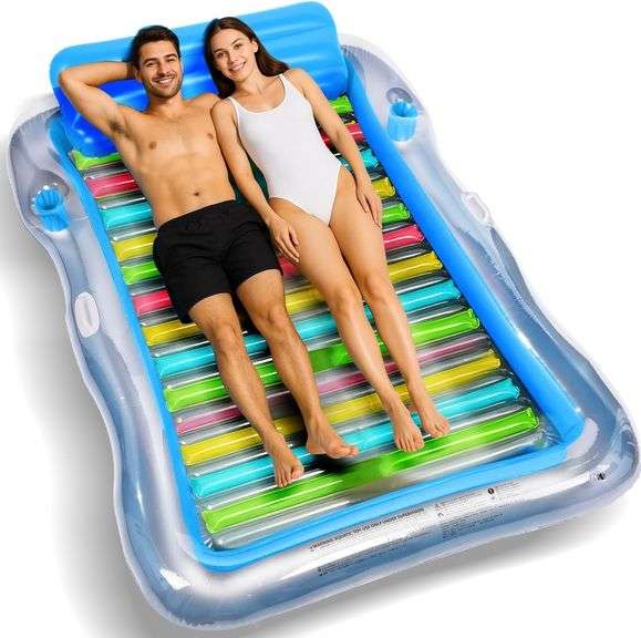 XXL BAIAI Inflatable Pool Lounger Float for Adults image