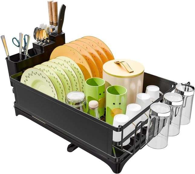 Simple Trending Drying Rack, Black, Large Capacity image